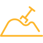 Illustration Sandhaufen
